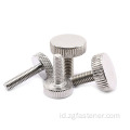 Stainless Steel Knurled Thin Thumbs Screw